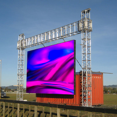 لوحة جدارية فيديو عالية الدقة بالألوان الكاملة الخارجية P3.91 تأجير 250x250mm