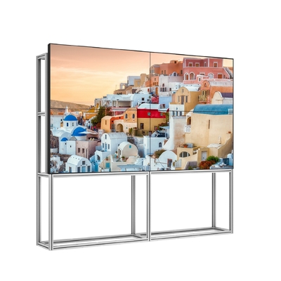 RGB 3.5 مللي متر حامل مجاني للفيديو LCD لوحة عرض الحائط بإطار من الألومنيوم
